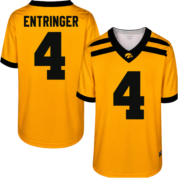 Iowa Hawkeyes Custom Youth Football Player Jersey
