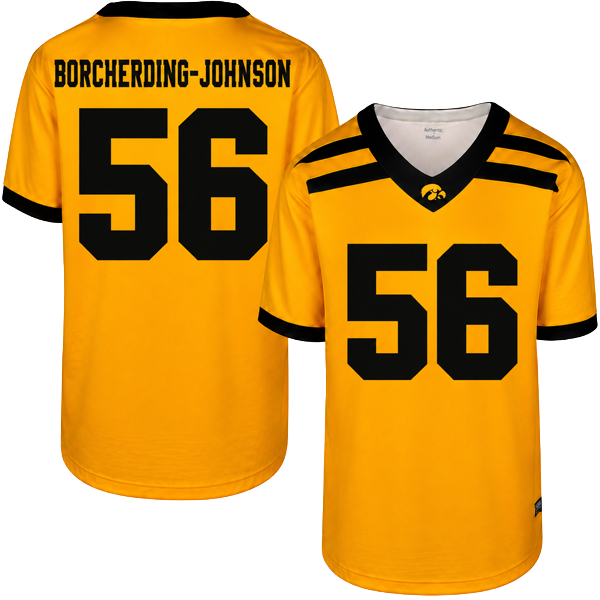 Iowa Hawkeyes Custom Youth Football Player Jersey