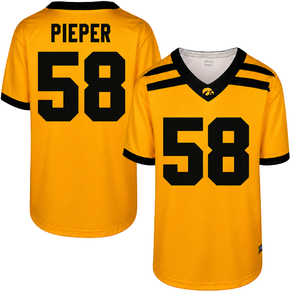 Iowa Hawkeyes Custom Youth Football Player Jersey