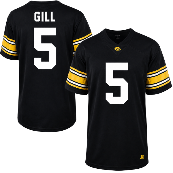 Iowa Hawkeyes Custom Youth Football Player Jersey