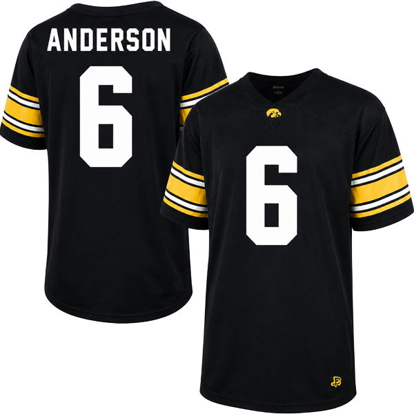 Iowa Hawkeyes Custom Youth Football Player Jersey