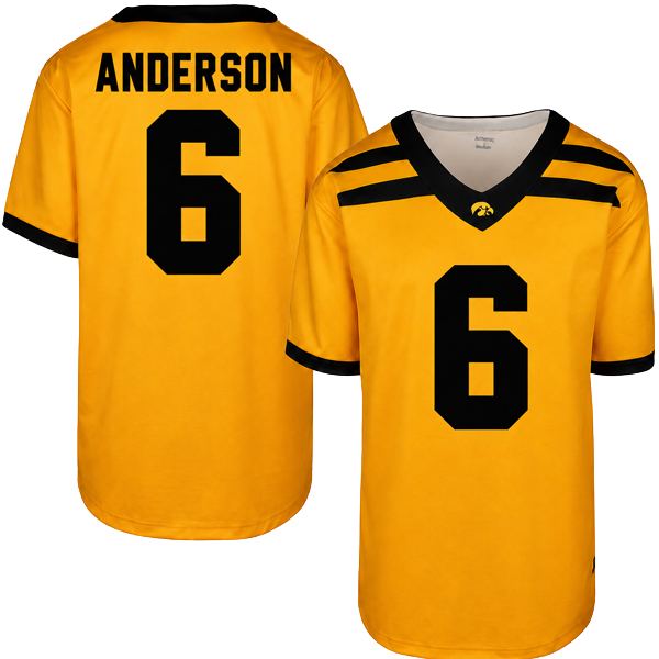 Iowa Hawkeyes Custom Youth Football Player Jersey