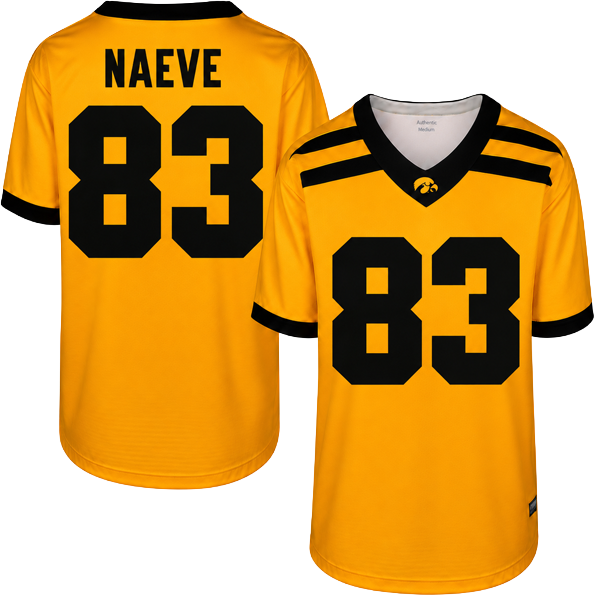 Iowa Hawkeyes Custom Youth Football Player Jersey