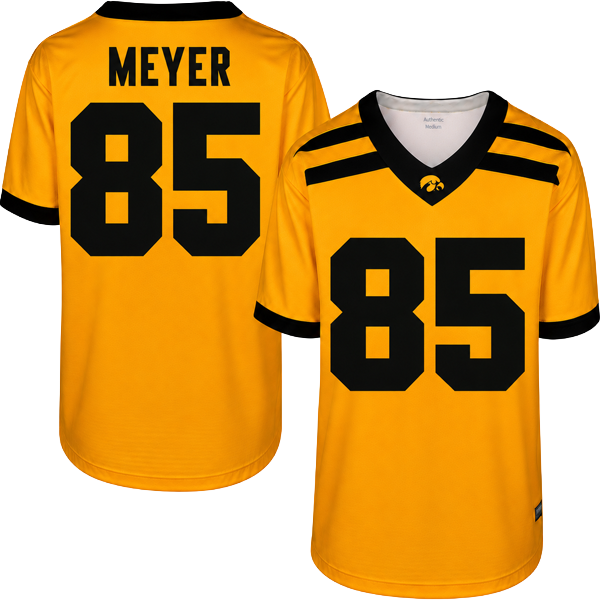 Iowa Hawkeyes Custom Youth Football Player Jersey