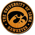 Iowa Hawkeyes Black Tigerhawk Wooden Magnet
