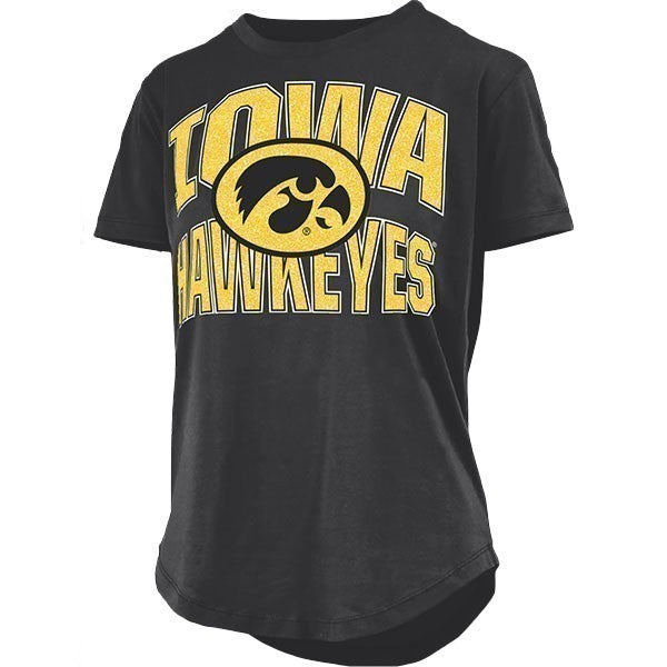 Iowa Hawkeyes Women's Maxima Glitter Tee
