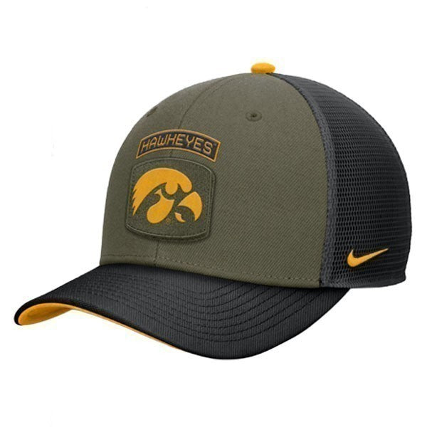 Iowa Hawkeyes Rise Trucker Military Hat