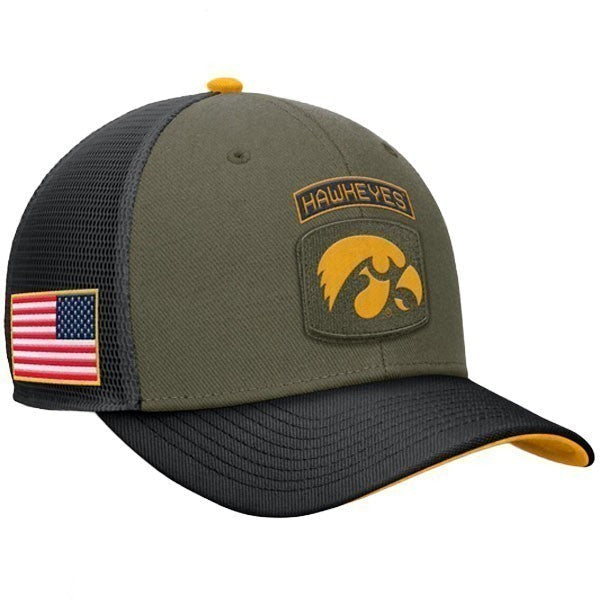Iowa Hawkeyes Rise Trucker Military Hat