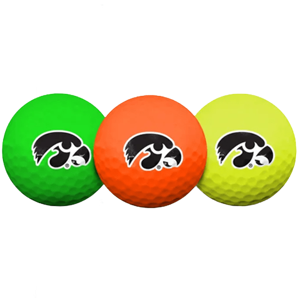 Iowa Hawkeyes Logo 3-Pack Full Color Golf Balls