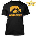 Iowa Hawkeyes Youth SS Tigerhawk over Wrestling Tee